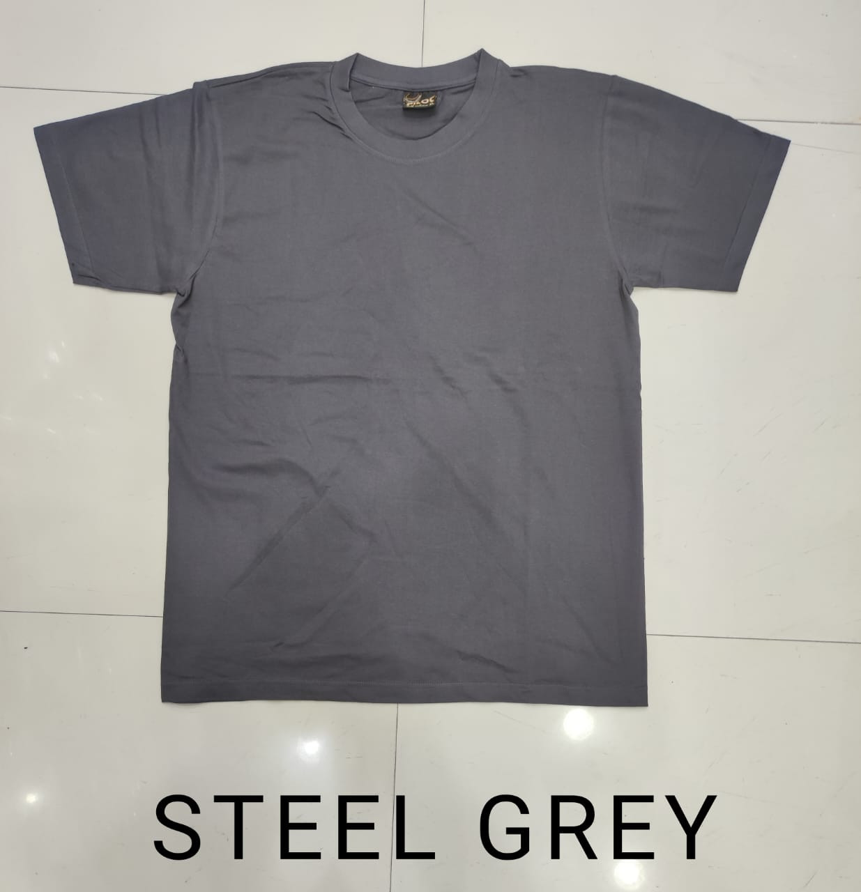 Vente en gros de T-shirts Blancs Gris Acier